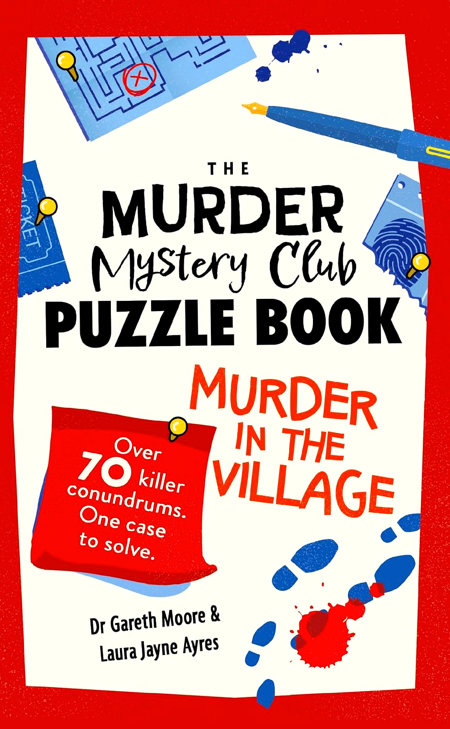 The Murder Mystery Club Puzzle Book: Murder In The Village by Gareth Moore – book cover
