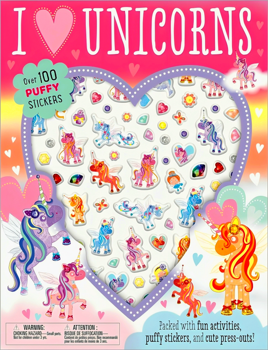 I Love Unicorns Activiy Book (With Puffy Stickers)