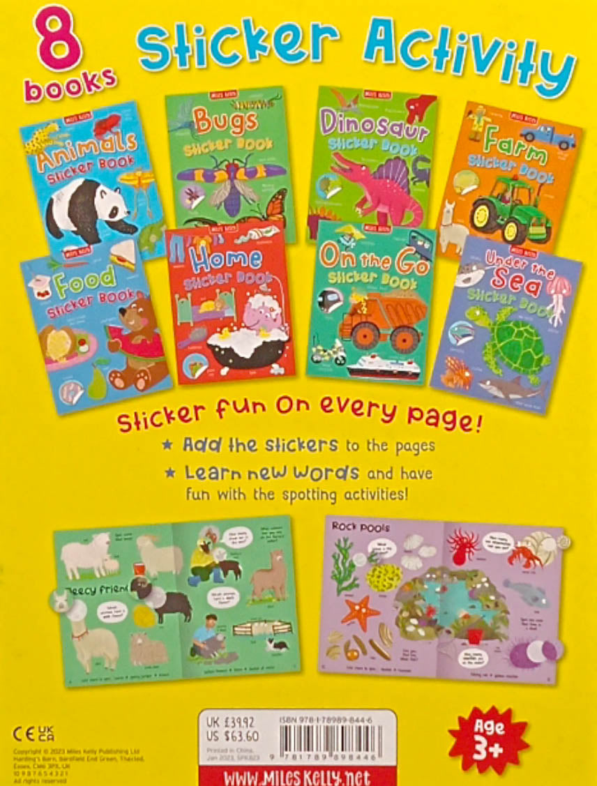 Sticker Book Activitty Sticker Activity Books 8-Pack – BookXcess