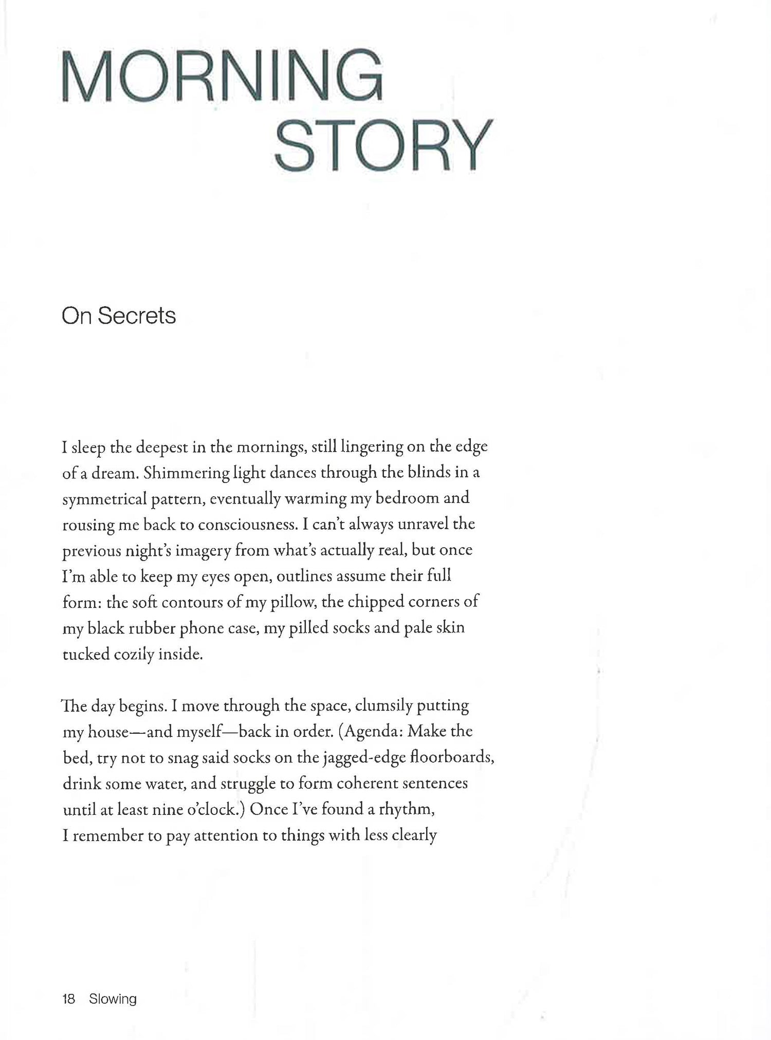 Slowing: Discover Wonder, Beauty, And Creativity Through Slow Living by Rachel Schwartzmann – book cover