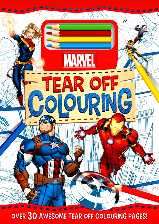Marvel Tear Off Colouring