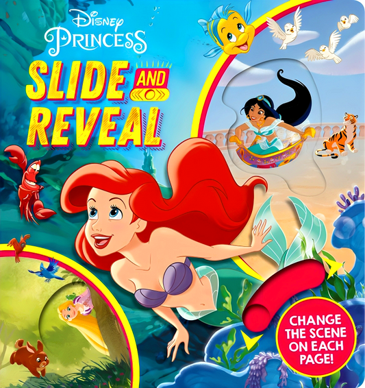 Disney Princess: Slide And Reveal (Activity Board Book)