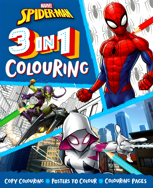 Marvel Spider-Man: 3-In-1 Colouring