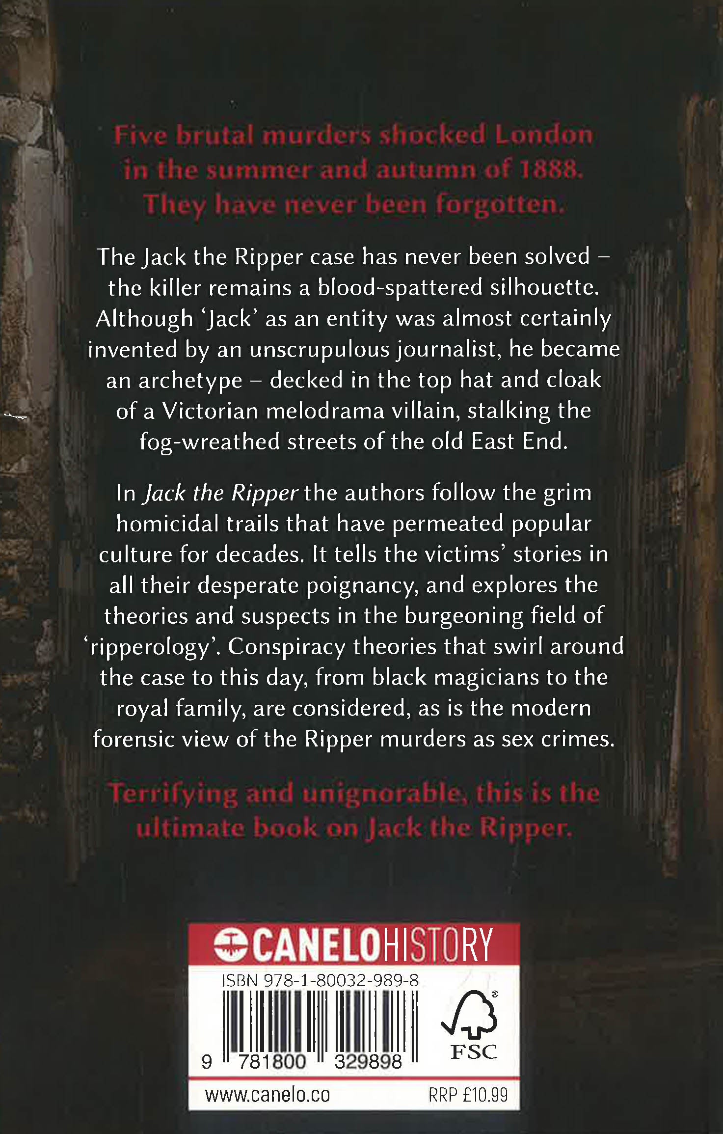 Jack The Ripper: The Murders & The Myths by Gavin Baddeley – book cover
