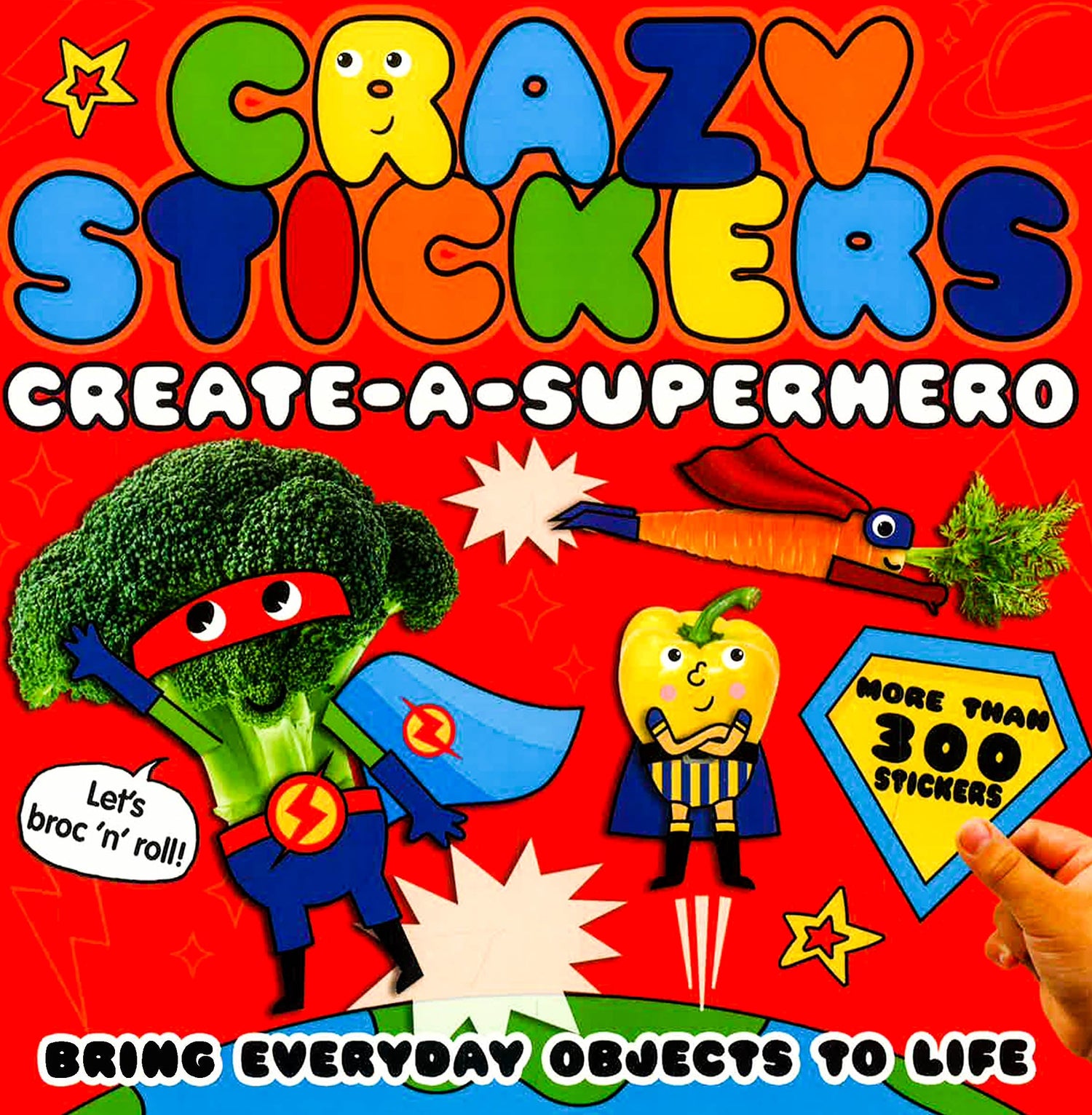 Crazy Sticker App Crazy Stickers: Create-A-Superhero – BookXcess