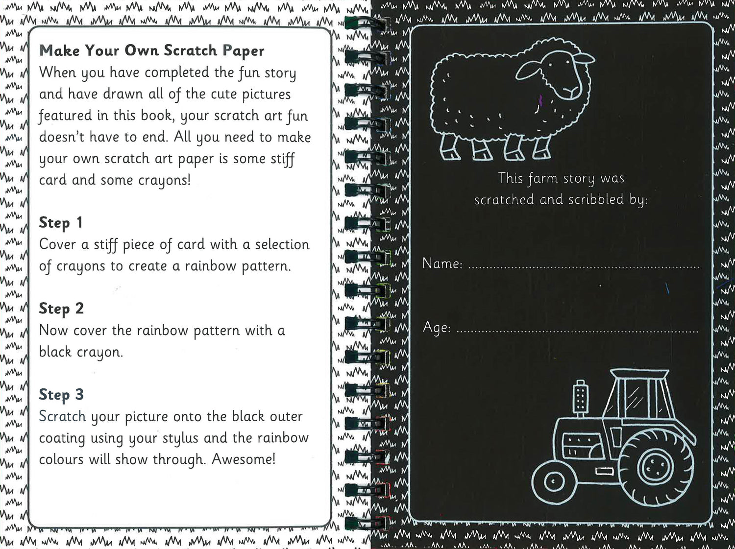 Scratch & Draw: Farm Animals – BookXcess