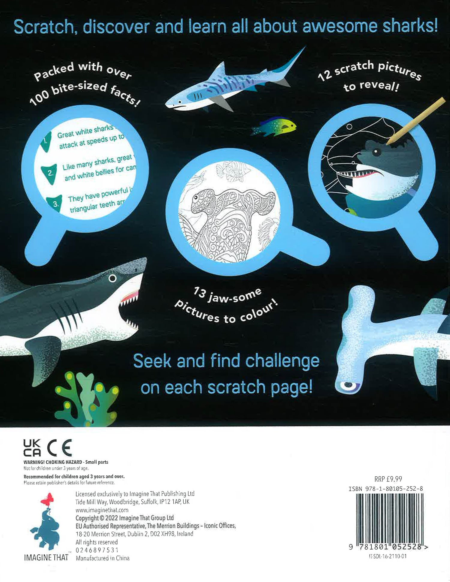 Shark Scratch Sharks (Scratch, Discover & Learn) – BookXcess