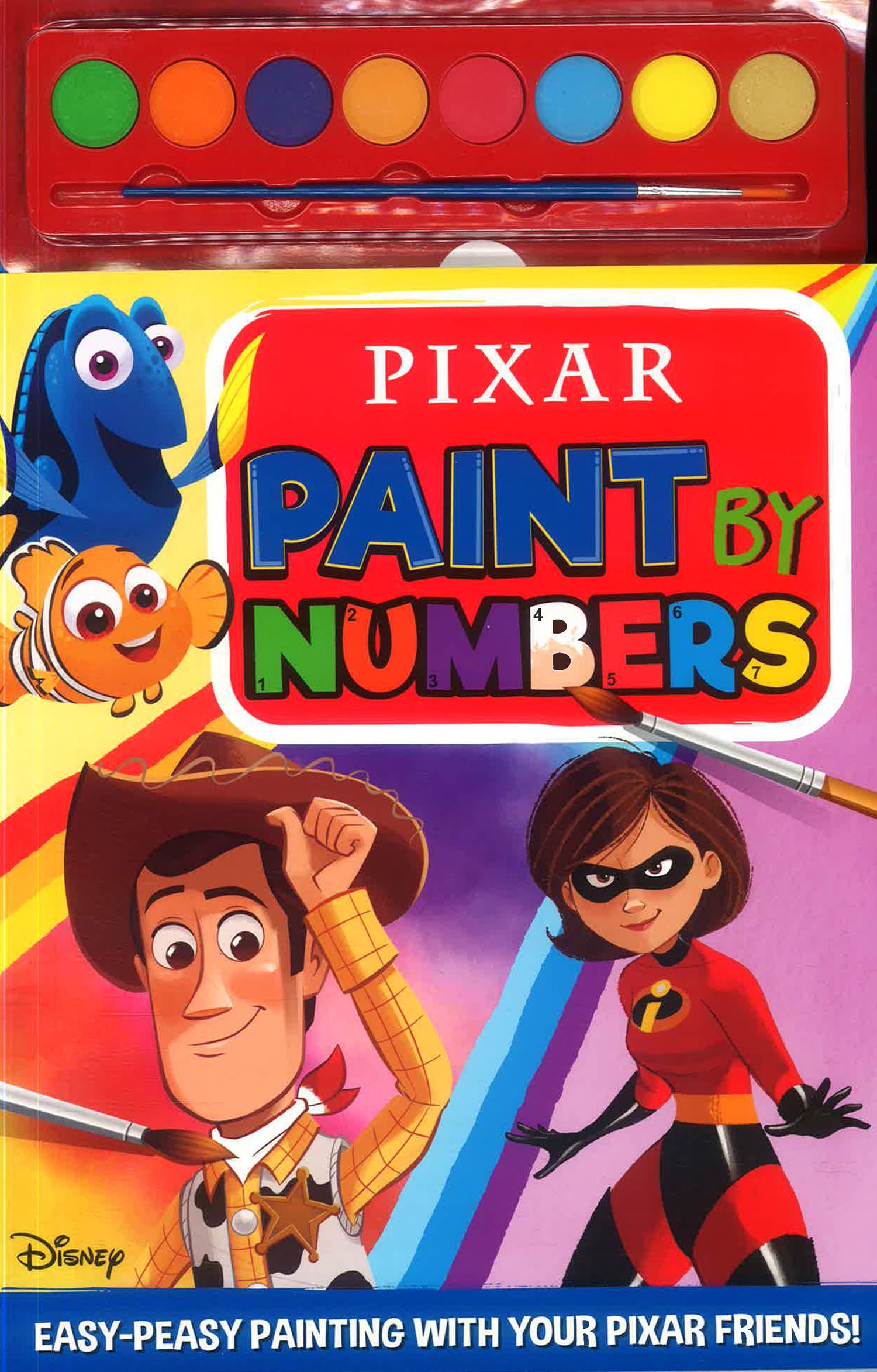 Disney Pixar Paint By Numbers by Autumn Publishing – book cover