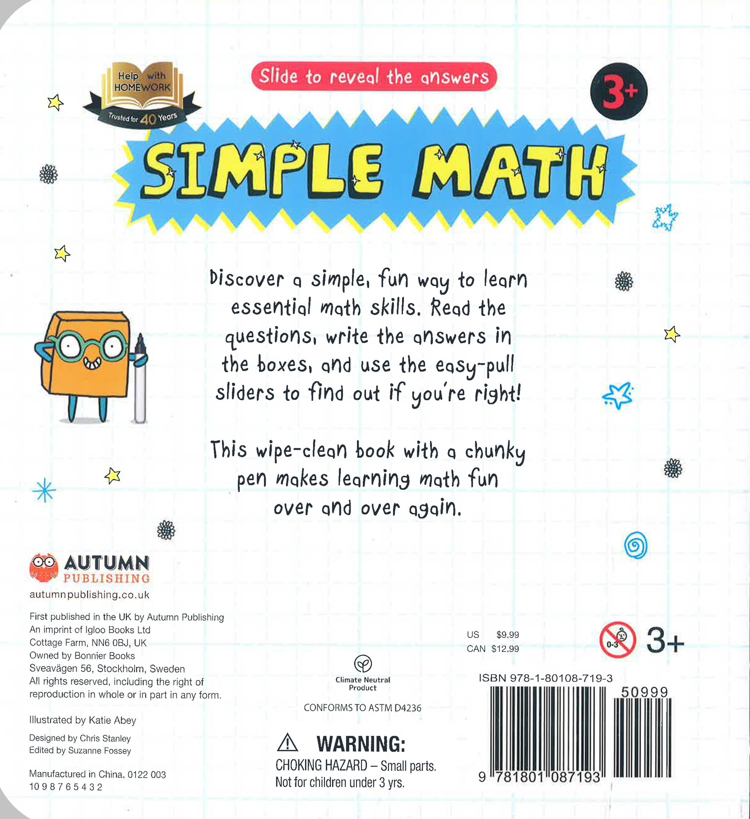 Clean Math Help With Homework: Simple Math-Wipe-Clean Workbook Includes Wipe-Clea ...