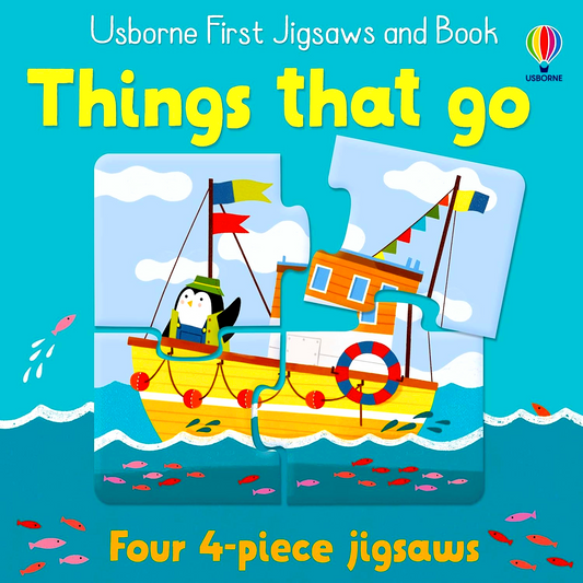 Usborne First Jigsaws And Book: Things That Go