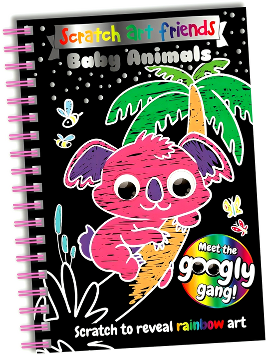 Scratch Art Friends: Baby Animals
