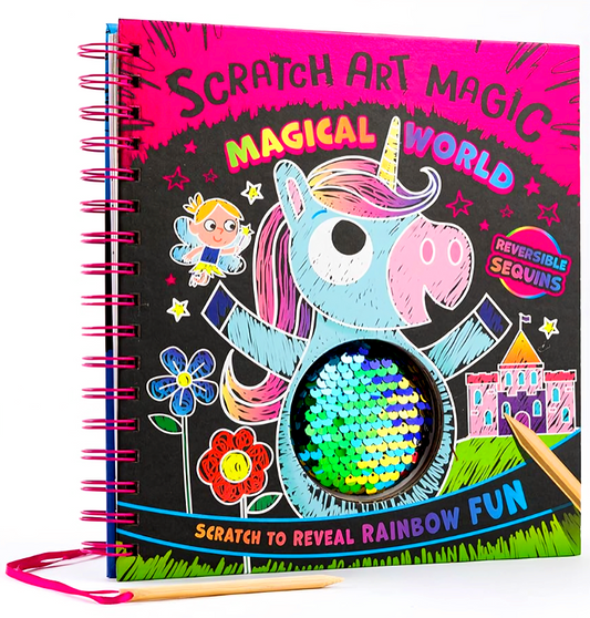 Magical World (Scratch Art Sequins)