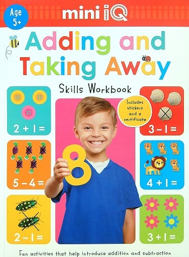 (Original Price RM12.90) Mini IQ Adding and Taking Away Skills Workbook (Age 5+)