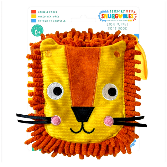 Sensory Snuggables Roar! Hand-Puppet Cloth Book