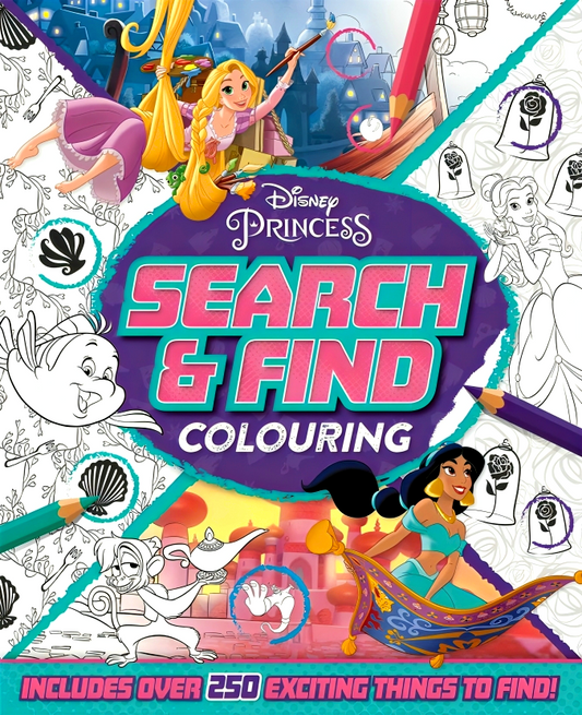 Disney Princess: Search And Find Colouring