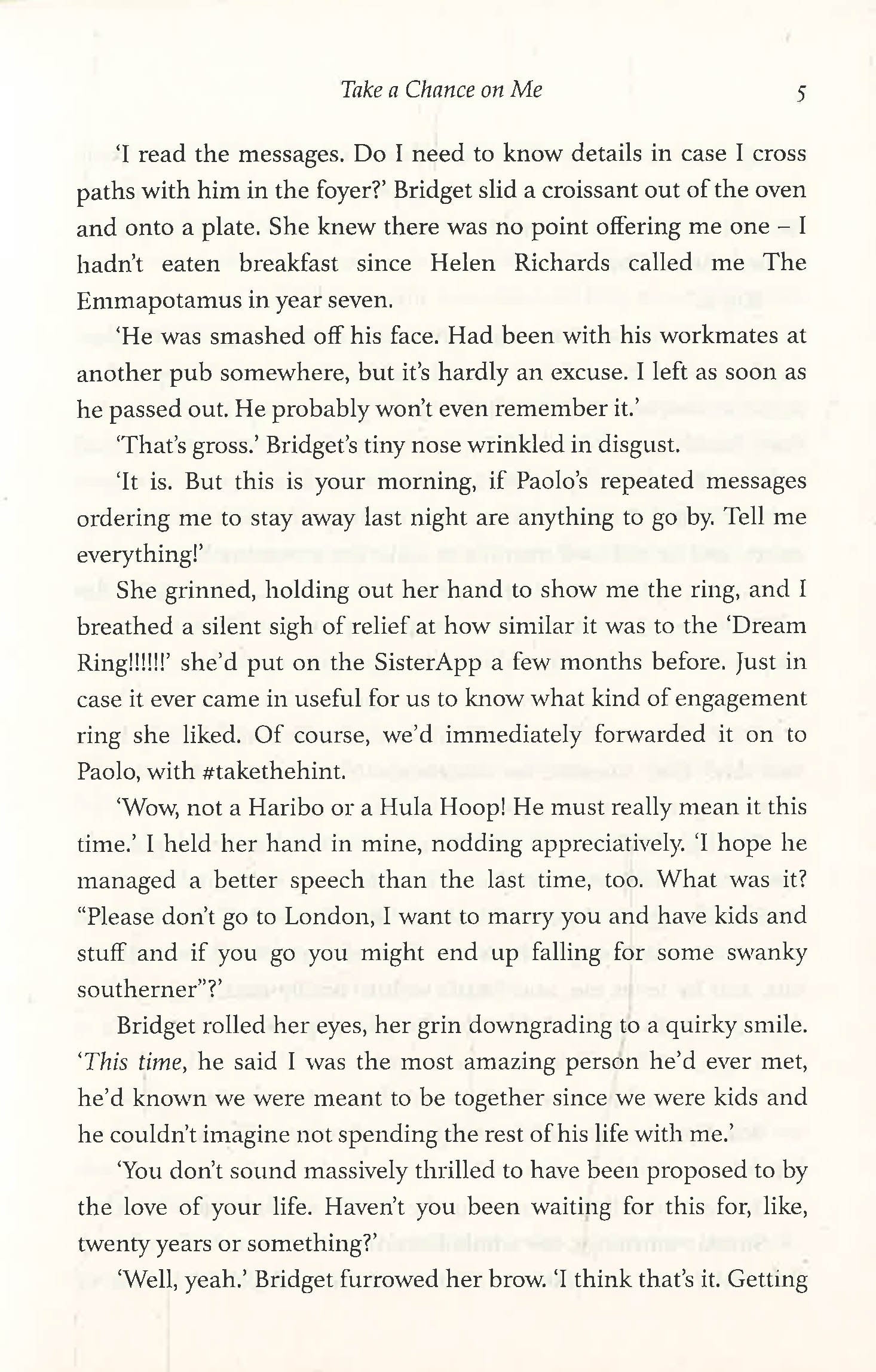 Take A Chance On Me BookXcess