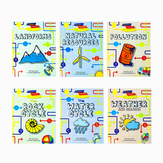 Flowchart Explorers Earth Science Stem 6 Geography Science Books Set