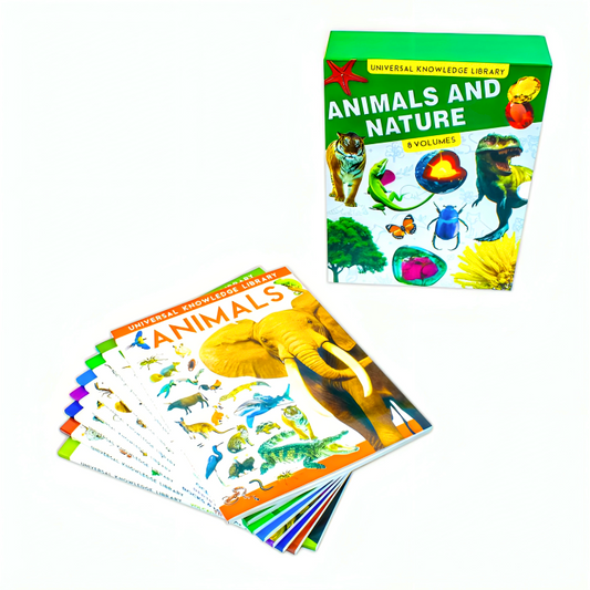 Universal Knowledge Library: Animals & Nature (8 Books)
