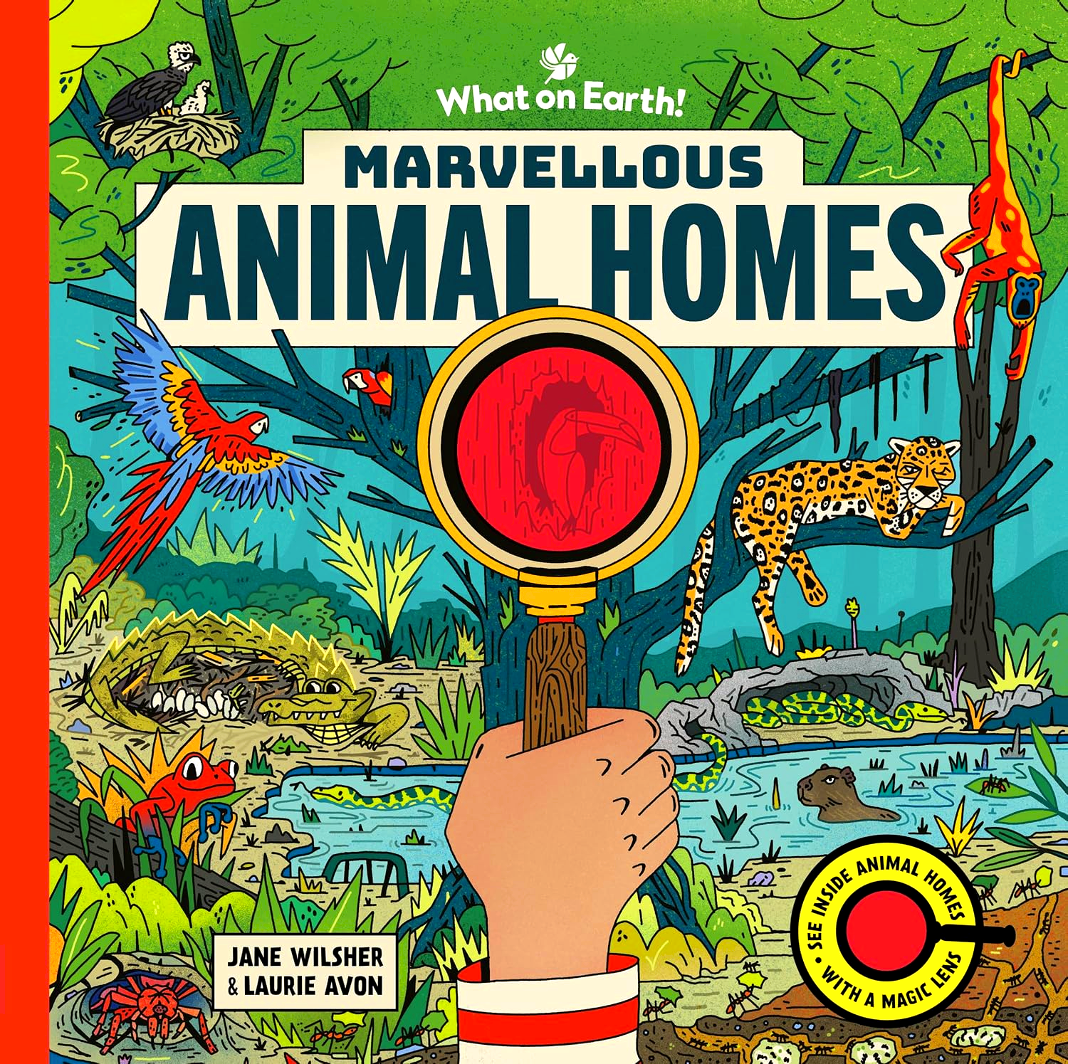 Marvellous Animal Homes: A Magic Lens Book by Jane Wilsher – book cover