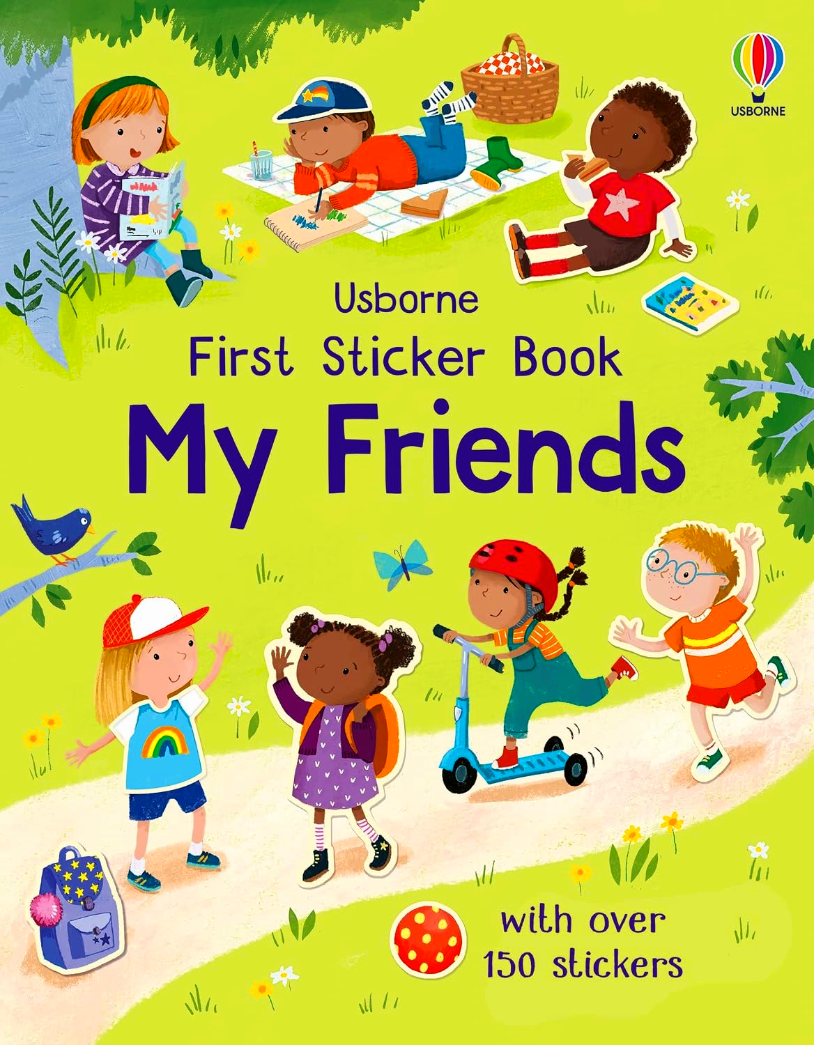 Usborne First Sticker Book: My Friends by Holly Bathie – book cover