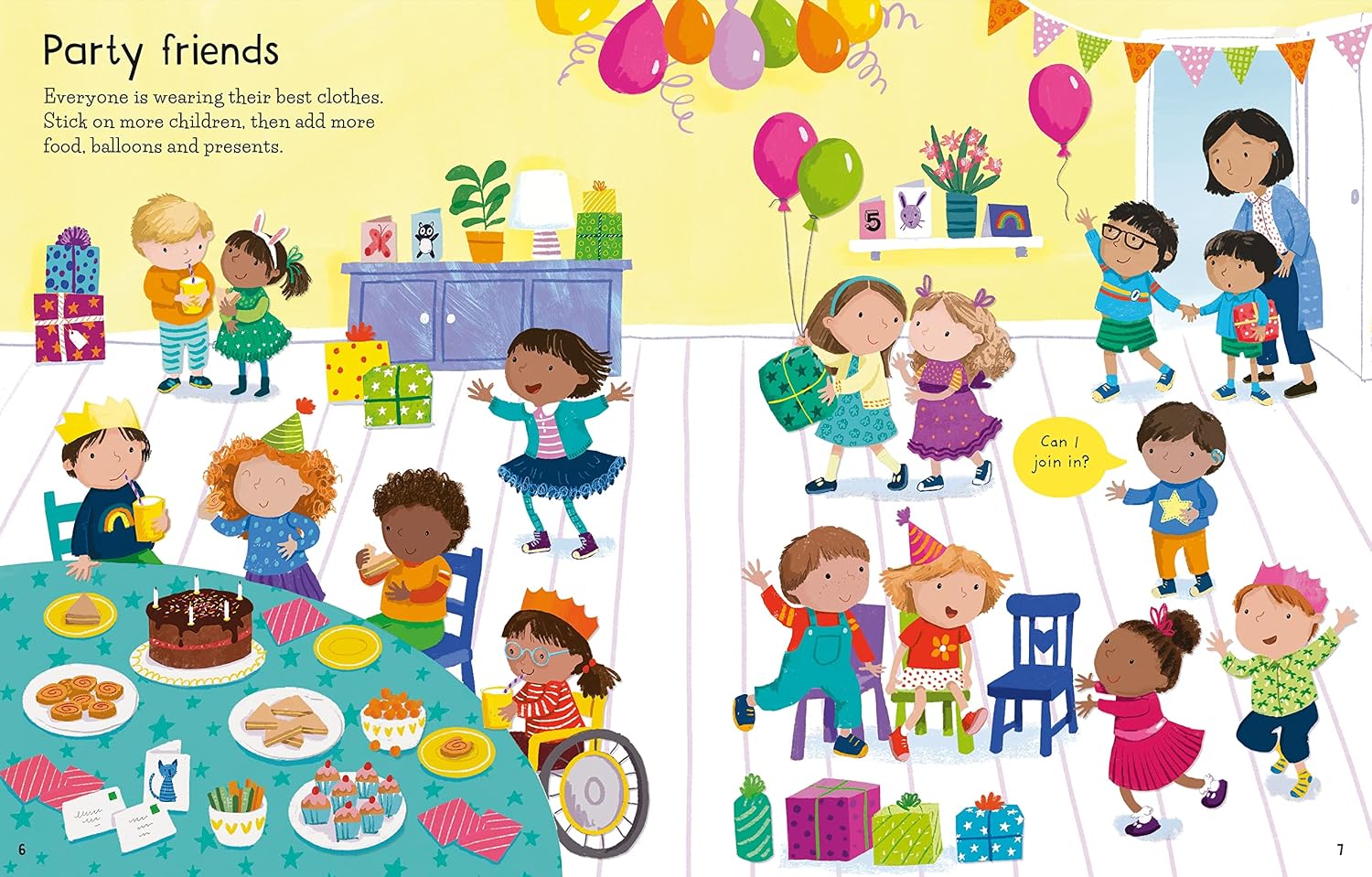 Usborne First Sticker Book: My Friends by Holly Bathie – book cover