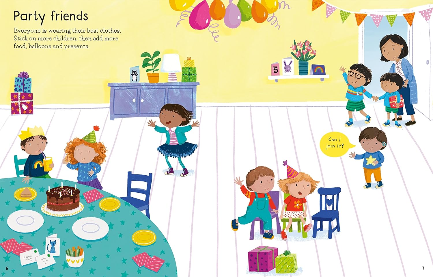 Usborne First Sticker Book: My Friends by Holly Bathie – book cover