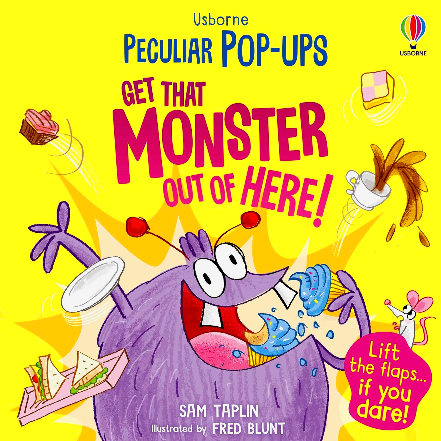 Usborne Peculiar Pop-Ups: Get That Monster Out Of Here! by Sam Taplin – book cover