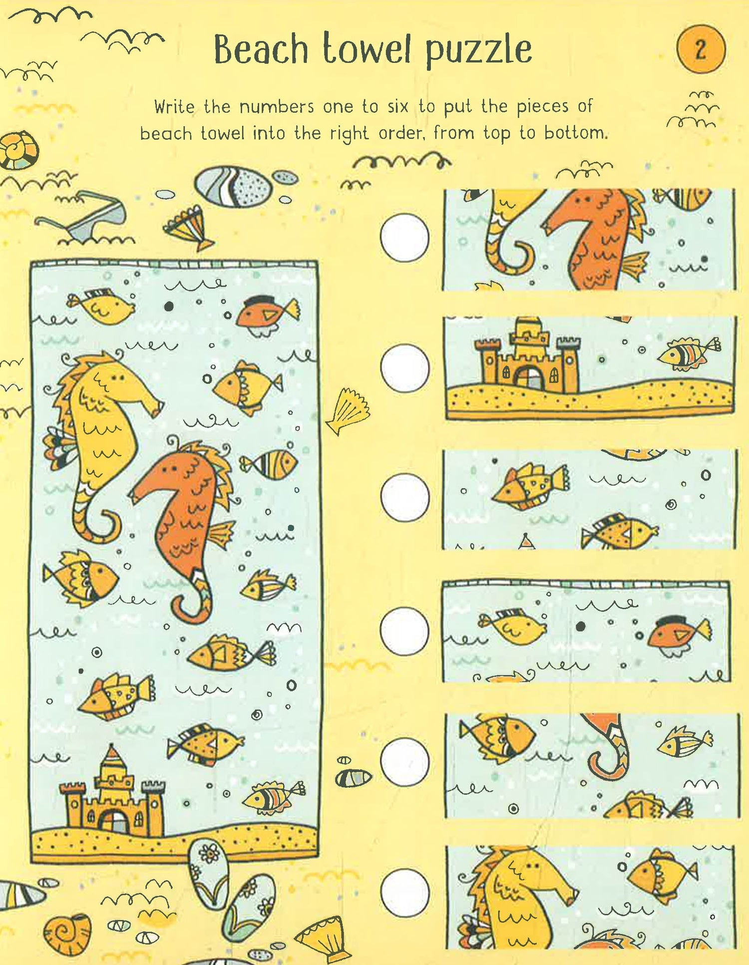 Usborne 100 Children's Puzzles And Games: Holiday by Phillip Clarke – book cover