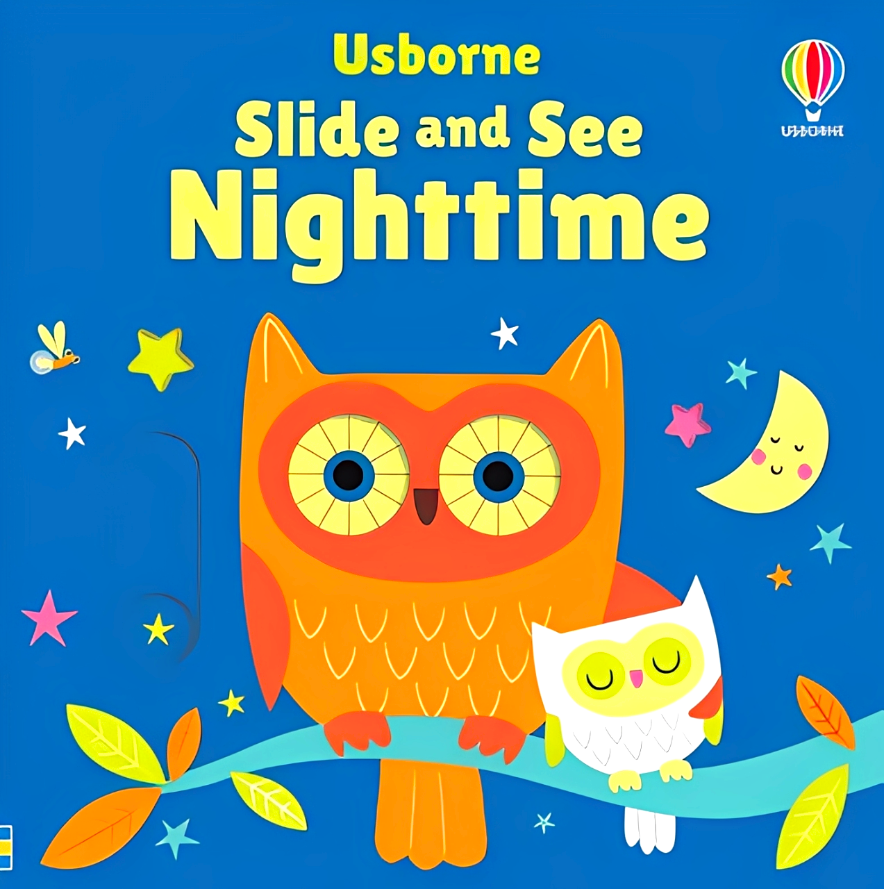 Usborne Slide And See: Nighttime by Fiona Watt – book cover