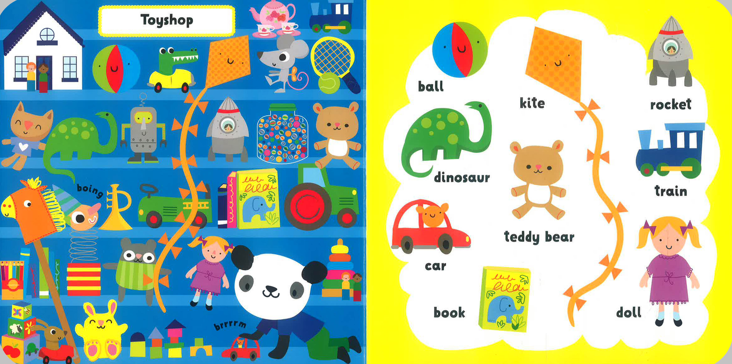 Usborne My First Words Out And About by Fiona Watt – book cover