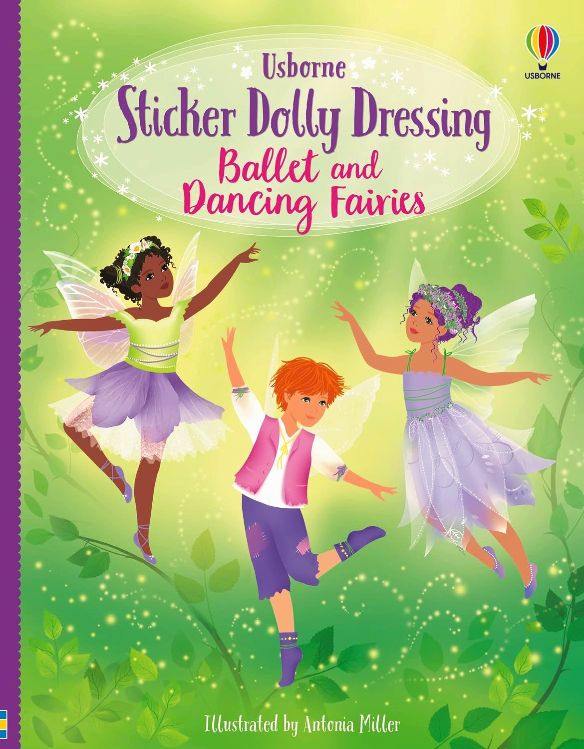 Usborne Sticker Dolly Dressing Ballet Fairies And Dancing Fairies by Fiona Watt – book cover