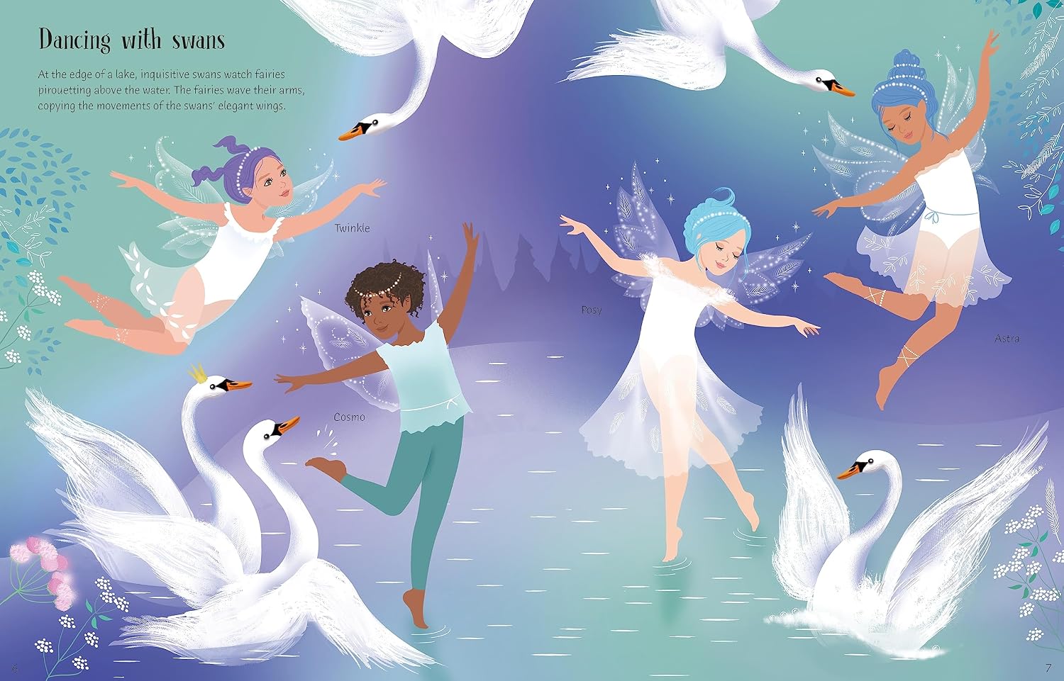 Usborne Sticker Dolly Dressing Ballet Fairies And Dancing Fairies by Fiona Watt – book cover