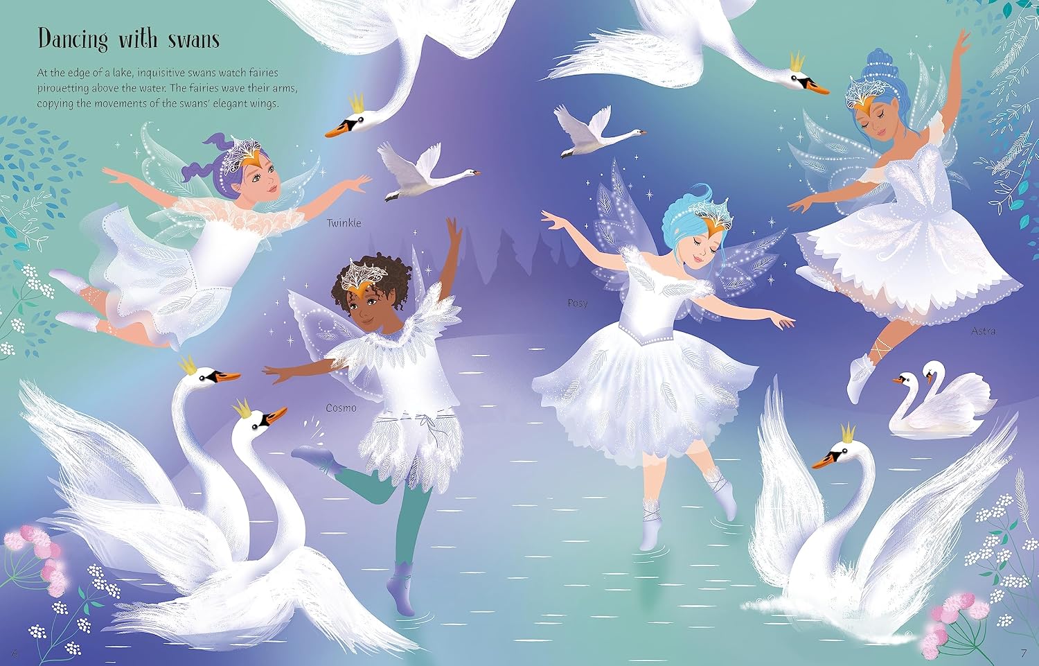 Usborne Sticker Dolly Dressing Ballet Fairies And Dancing Fairies by Fiona Watt – book cover