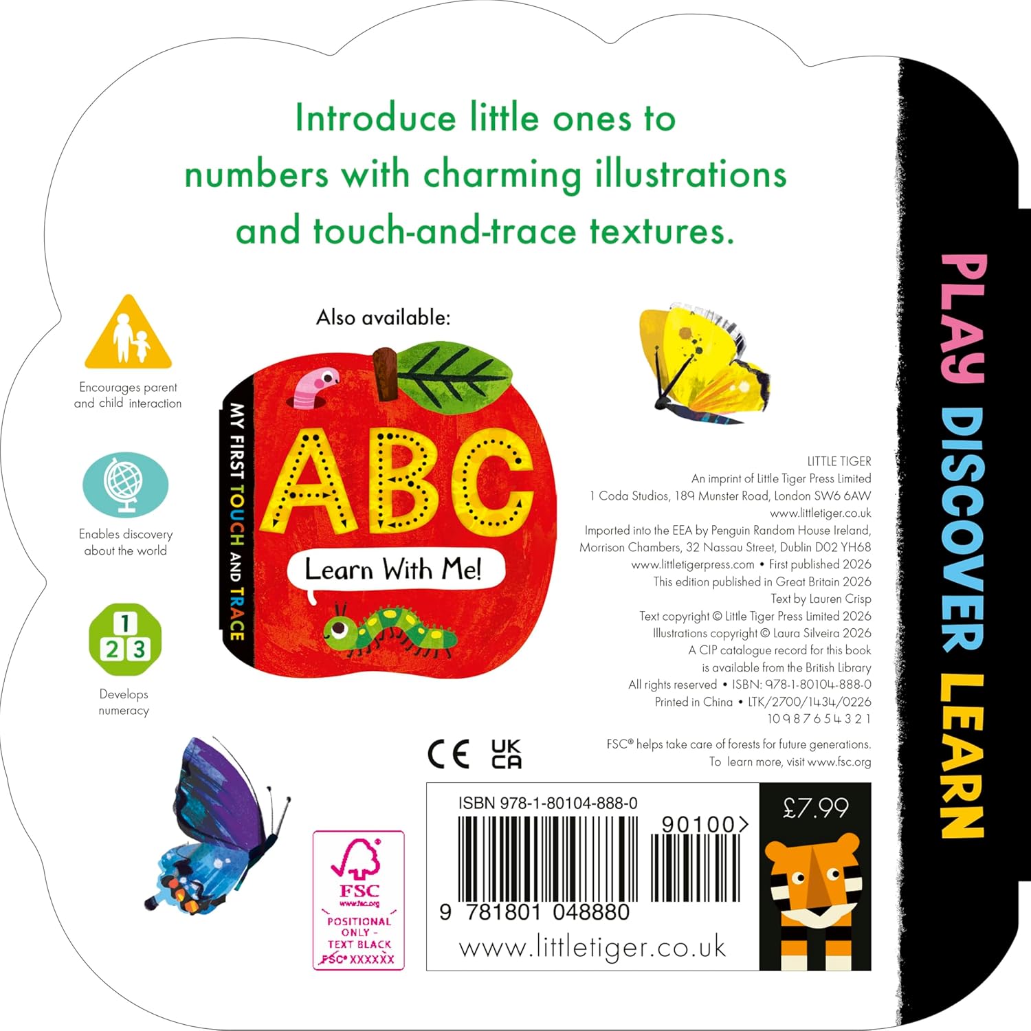 My First Touch And Trace 123 by Little Tiger Press – book cover