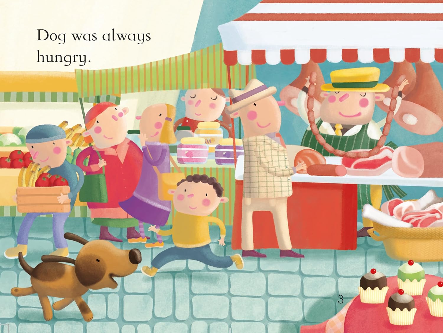 Read With Usborne L1: The Greedy Dog by Alex Frith – book cover