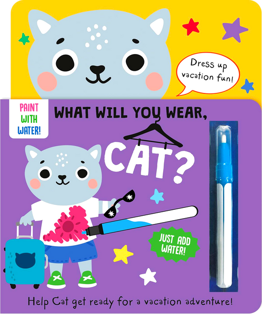 What Will You Wear, Cat? (Paint With Water)