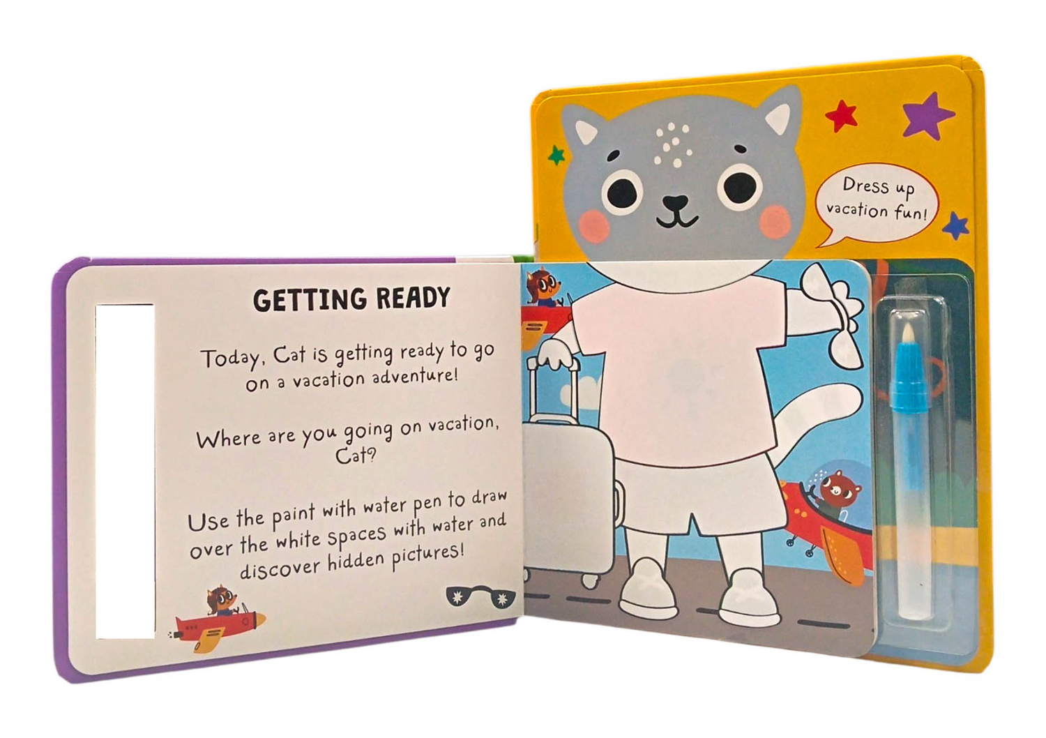 What Will You Wear, Cat? (Paint With Water) by Katie Button – book cover