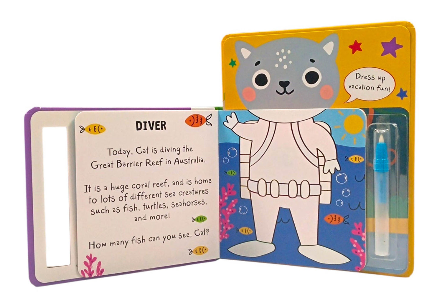 What Will You Wear, Cat? (Paint With Water) by Katie Button – book cover