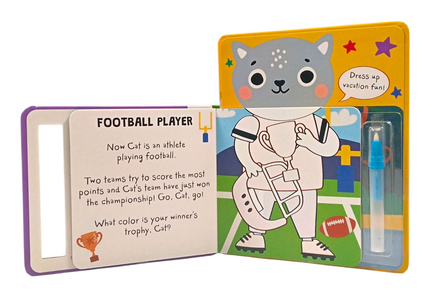 What Will You Wear, Cat? (Paint With Water) by Katie Button – book cover
