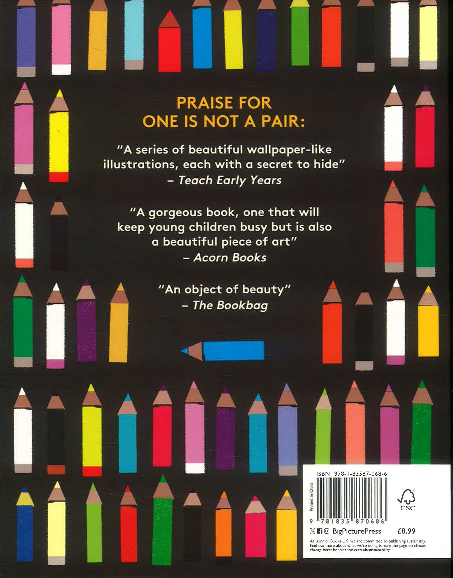 One Is Not A Pair: A Spotting Book by Britta Teckentrup – book cover