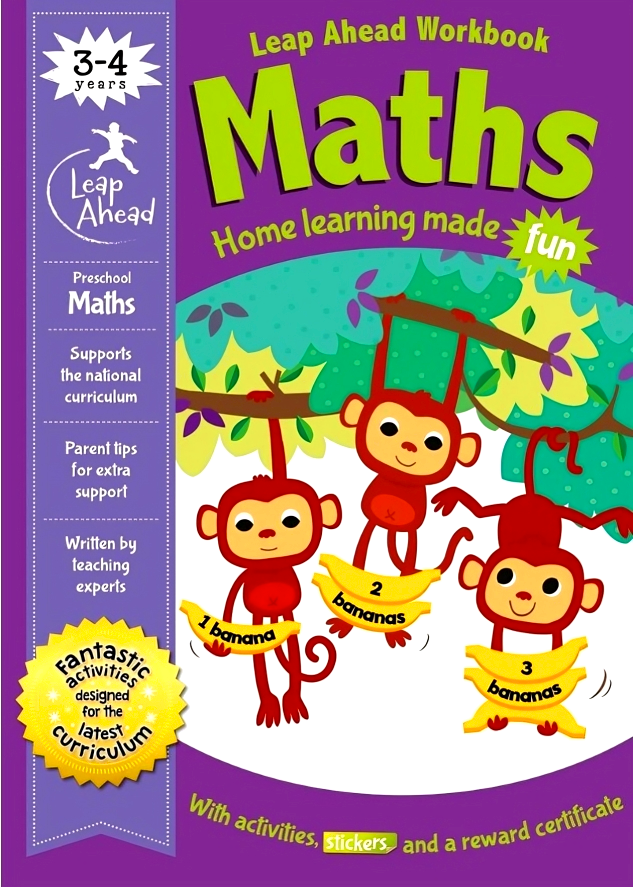Leap Math Books Leap Ahead: 3-4 Years Maths – BookXcess