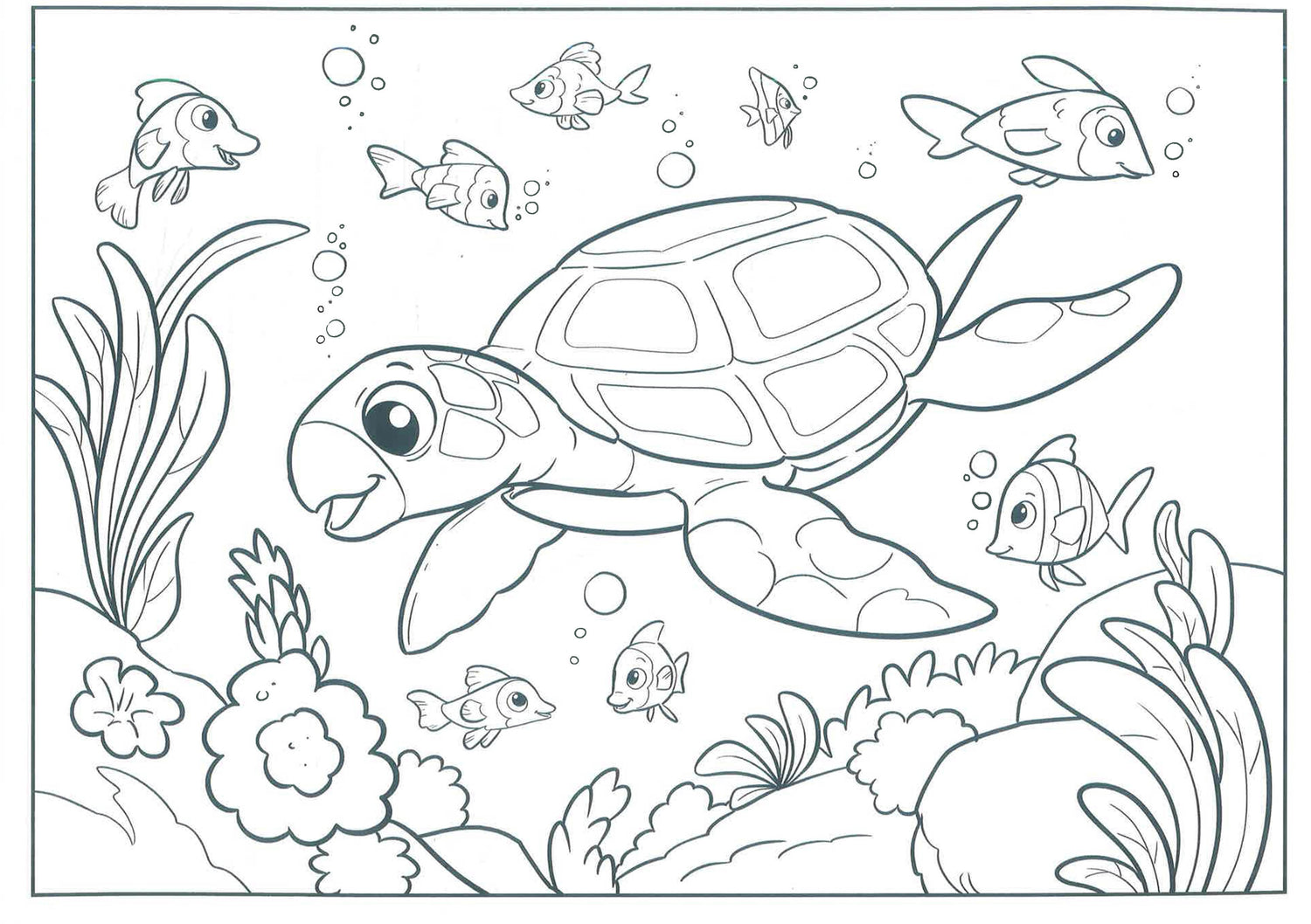 Giant Colouring Pad: Under The Sea by Dandy Lion – book cover