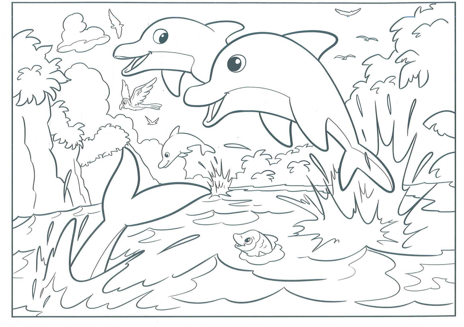 Giant Colouring Pad: Under The Sea by Dandy Lion – book cover