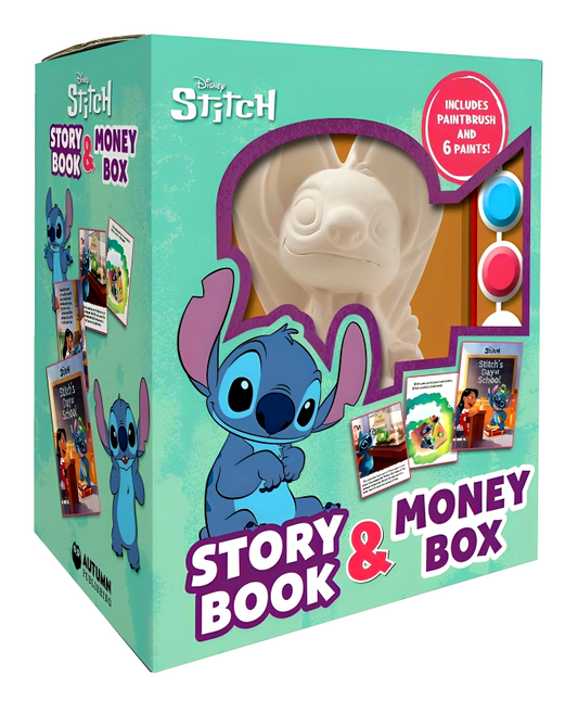 Disney Stitch Story Book & Money Box