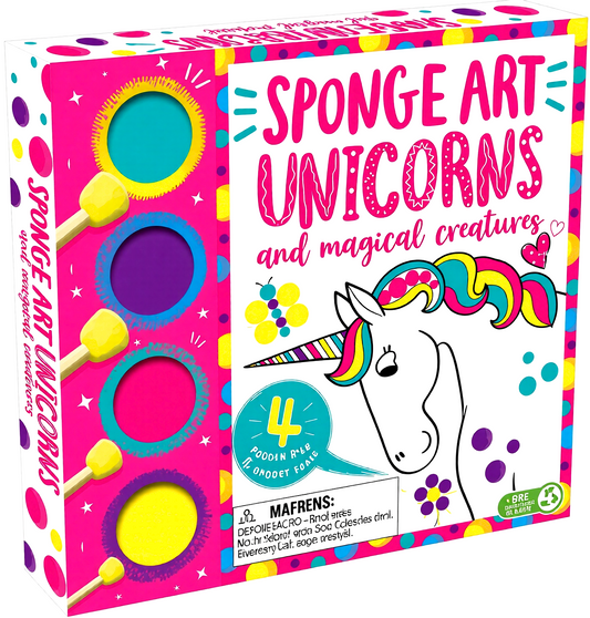 First Painting Fun: Sponge Art Unicorns And Magical Creatures