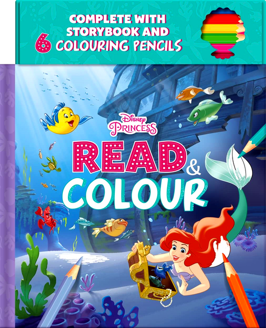 Disney Princess Ariel Read & Colour (Inc Pencils)