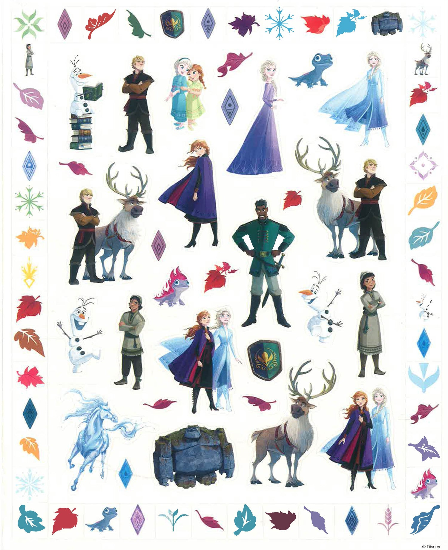 Frozen Sticker Background Disney Frozen 2 500 Stickers – BookXcess