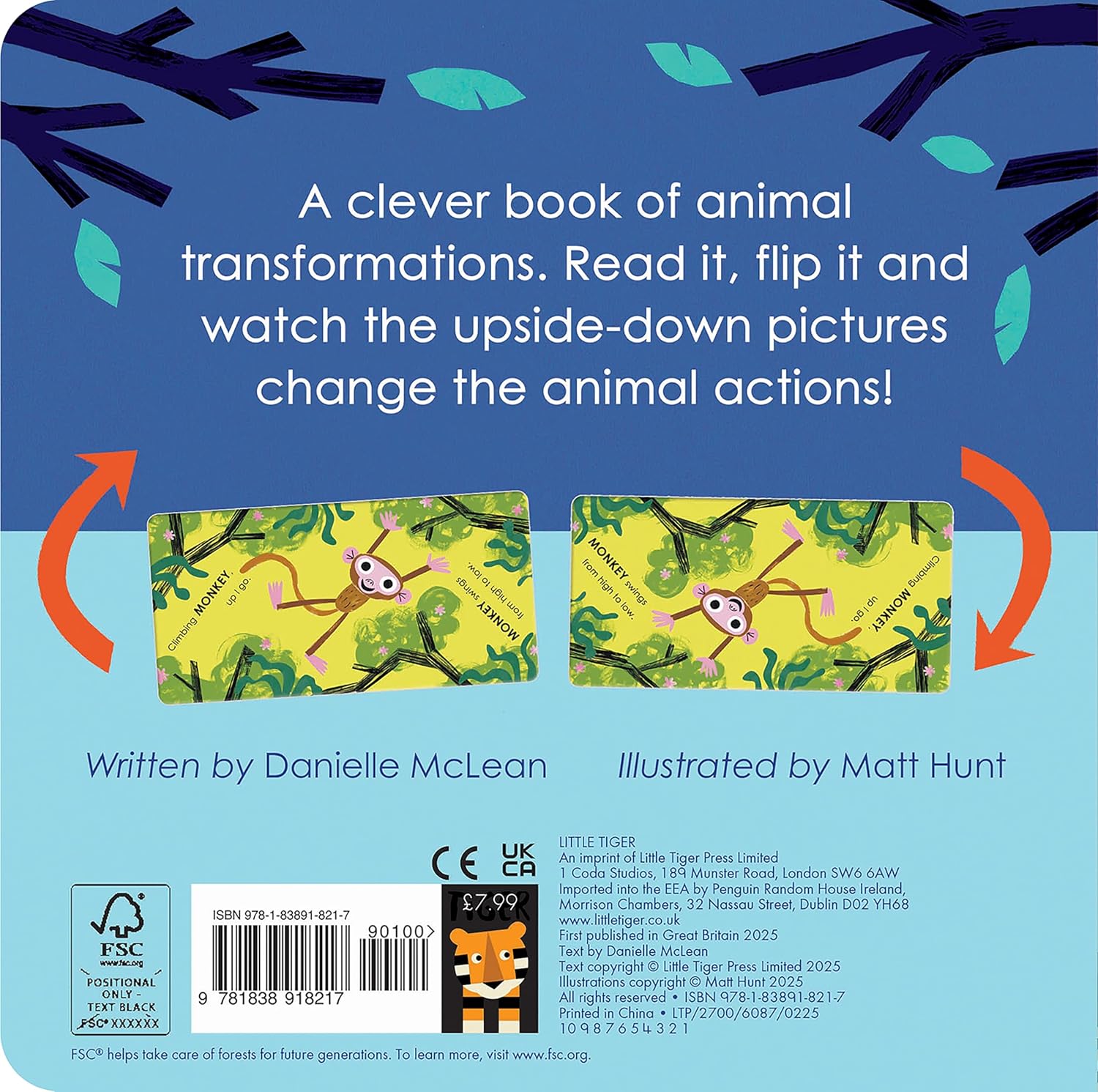 Upside Down Animals by Danielle Mclean – book cover