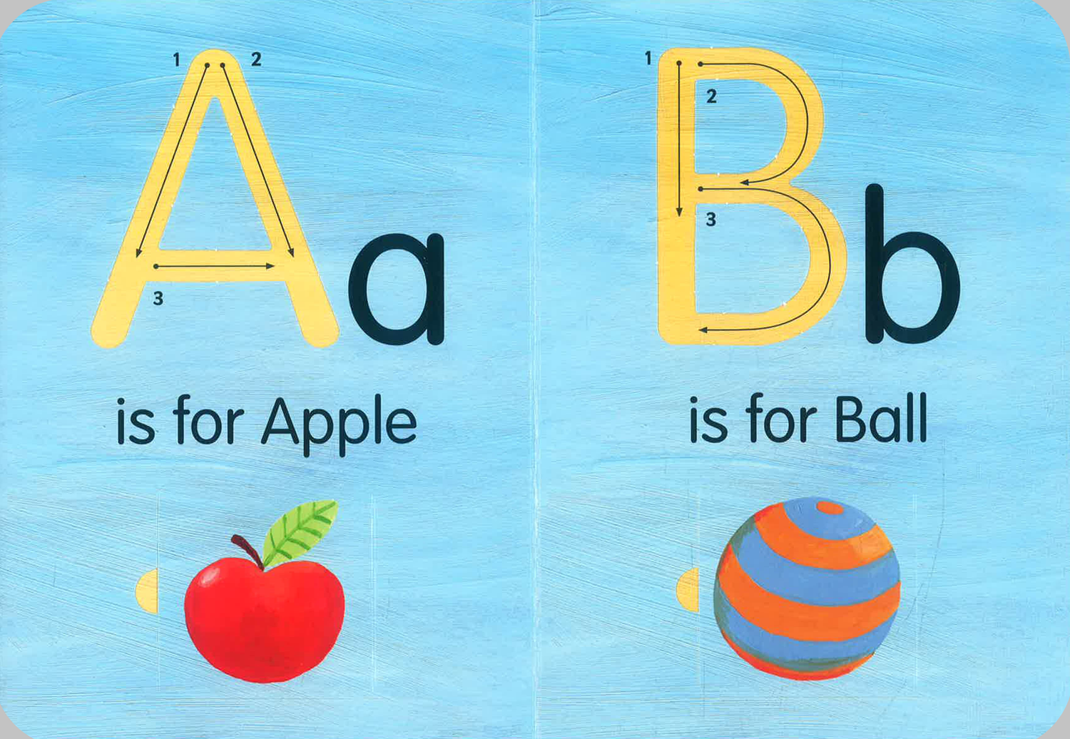 A Is For Apple (Touch & Trace) by Georgie Birkett – book cover