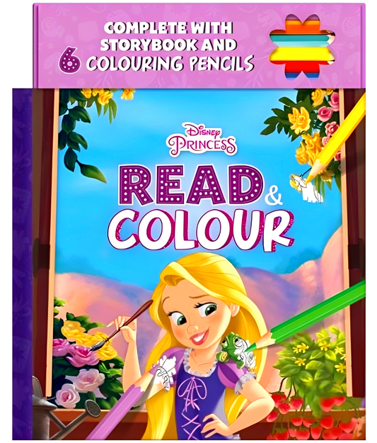 Disney Princess Rapunzel: Read & Colour